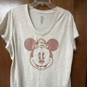 $39 Disney Cruise Line XL rhinestone Mickey face v-neck T-shirt